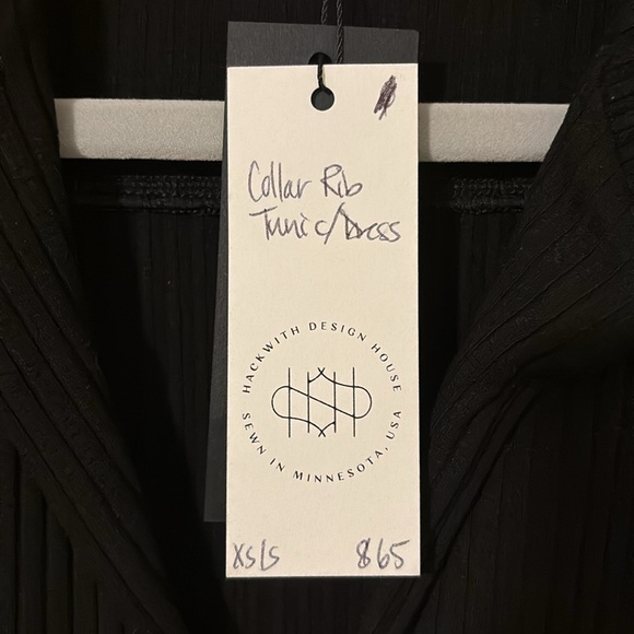 Collar Rib Tunic Dress - Picture 2 of 8